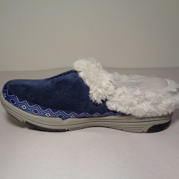 Ryka Size 6 M ADVENTURE Navy Suede New Clogs Mules - Picture 7 of 13